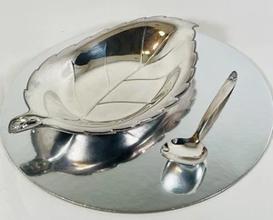 Vintage International Deepsilver-Serving Tray w/Spoon-Anniversary Rose Party Set - Picture 1 of 9
