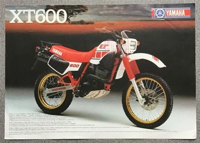 YAMAHA XT600 Motorcycle Sales Specification Leaflet c1984 LIT-3MC-0107759-84EFGI - Image 1 of 2