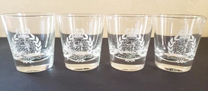 Ralph Lauren Classic Crest Etched Double Old Fashioned Glas 4er Set mit Etikett - Bild 1 von 12