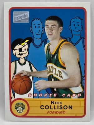 03-04 Topps Bazooka Nick Collison (Bazooka Joe) RC (Seattle Supersonics) #287 - Image 1 of 2