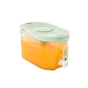 Fridge Drink Dispenser, Cold Water Pitcher Beverage Container with Spigot, Le... - Picture 1 of 9