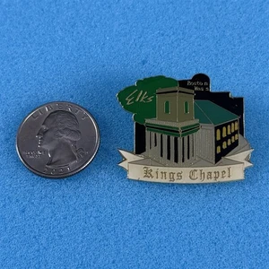 Kings Chapel Boston Massachusetts BPOE Elks Club Lodge Pin Pinback #59249 - Bild 1 von 2