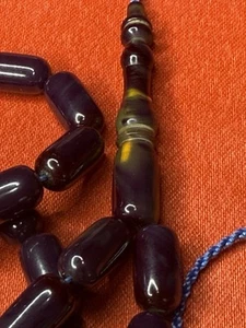 Tesbih Osmanli Torunu Sükru Baba Ustalıklı Cubuk Kehribar Arpa Kesim Geschenk - Bild 1 von 8