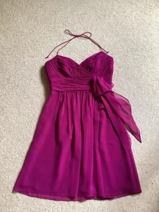 Women’s Ralph Lauren Plum Evening/party/prom Dress Halter Neck Size Uk 14 - Picture 1 of 4