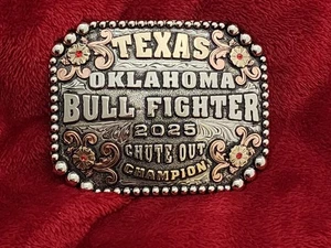 Rodeo☆2025☆Bullfighter X-TREME Champion Trophy Buckle☆Texas~Oklahoma☆Rare☆R16 - Picture 1 of 14