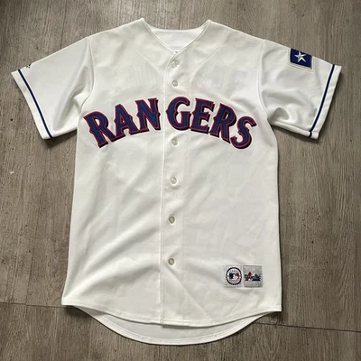 Camiseta De Colección Texas Rangers Alex Rodriguez #3 Majestuosa Hecha en EE. UU. Talla Mediana Foto 1 de 4