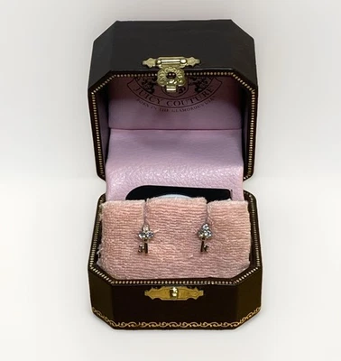 Aretes llaveros Juicy Couture con respaldo de corona Foto 1 de 4