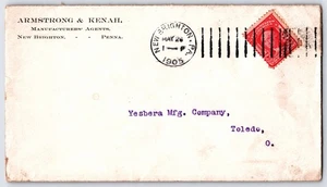 1905 Doremus Machine Cancellation - New Brighton, PA - 2c stamp #319 - Picture 1 of 2