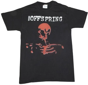 Vintage 2002 The Offspring Black Short Sleeve T-Shirt Skull Size Mens Small - Picture 1 of 5