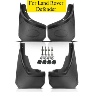 4x Front & Rear Splash Guards MudFlaps for Land Rover Defender 90 110 L663 20-21 - Picture 1 of 9