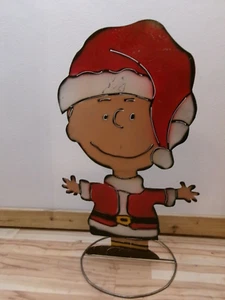 Unique Metal 33" Charlie Brown Yard Art Christmas Decor Sculpture - Picture 1 of 4