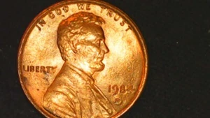 1984-D Penny w/ strong doubling on "DATE" - Picture 1 of 7