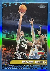 2001-02 Topps Chrome Refractor ANTONIO DANIELS San Antonio Spurs - Bild 1 von 2