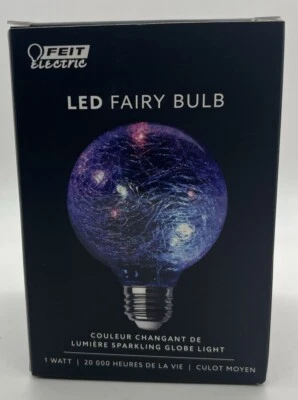 Feit Electric Fairy G25 E26 Medium Base LED  Bulb Color Changing Sparkling Globe - Image 1 of 4