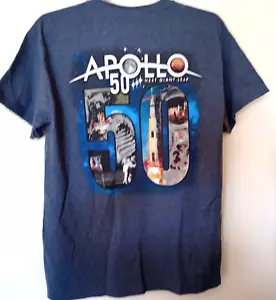 NASA 50th Anniversary Apollo 11 Gildan Ultra Cotton T-Shirt Size Medium - Picture 1 of 5
