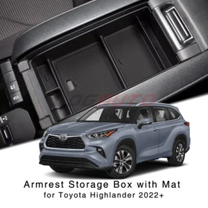 Center Console Armrest Storage Box For Toyota Highlander XU70 22+ Organizer Tray - Picture 1 of 12