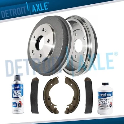 Rear Brake Drums and Ceramic Brake Shoes for 1997 1998 1999 2000 2001 Honda CR-V - Image 1 of 4