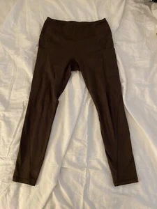 TSLA Damen Activewear Leggings braun mit Taschen - Größe L - Bild 1 von 8