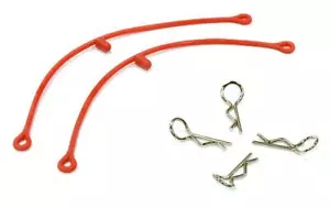 Secured Body Clip (4) with 115mm Connecting Link for 1/10 Scale - Picture 1 of 1