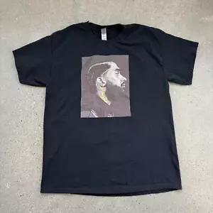 Nipsey Hussle Tribute T-Shirt Gildan Black Heavy Cotton Sz L - Picture 1 of 6