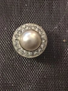 Authentic Kameleon Jewel pop Cream Faux Pearl Swarovski Crystal Sterling 925 - Picture 1 of 4