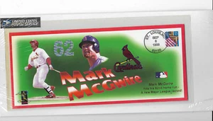 Busta Commemorativa Ufficiale di Mark McGwire 62° HR 8 Settembre 1998 Sigillo di Fabbrica - Foto 1 di 2