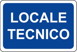ADESIVO segnaletica LOCALE TECNICO 200x300 mm - Imagen 1 de 1