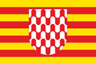 Aufkleber Gerona (Spanien) Flagge 15 x 10 cm Autoaufkleber Sticker