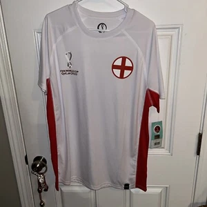 Offizielles FIFA World Cup Qatar 2022 England Fußball Souvenir Shirt Größe XL NEU - Bild 1 von 6
