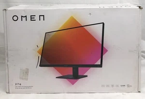 HP OMEN 27" QHD IPS 165Hz Gaming Monitor 1ms HDMI DisplayPort Height Adjustment - Picture 1 of 4