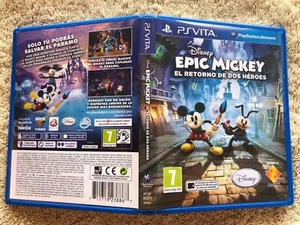EPIC MICKEY 2 El Retorno de dos Héroes Sony PSVITA Free Region English Espana - Picture 1 of 2