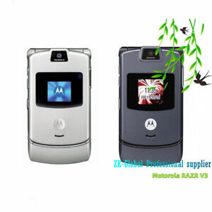Original Motorola RAZR V3 Flip Mobile Phone Unlocked Mobile Cellphone Camera GSM