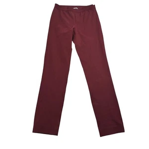 Cos Pants Womens 38 Red Slim Straight Zip Up Stretch Retro Work Office Formal - Foto 1 di 8