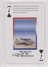 2003 Limited Treasures Operation Iraqi Freedom Playing Cards AV-8B Harrier 0in6