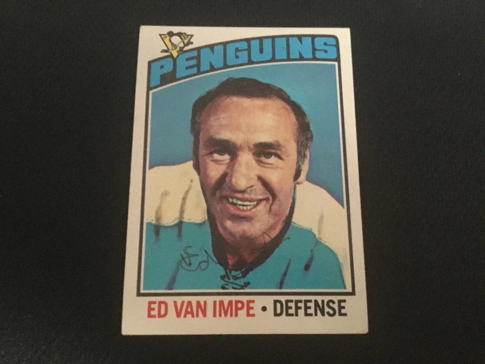 Autographed 1976-77 Topps Ed Van Impe  TOUGH AUTO - Image 1 of 1