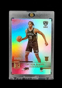 Numbered RC #/999 Day'Ron Sharpe  2021-22 NBA Donruss Elite Holo Rookie SP #220 - Picture 1 of 3