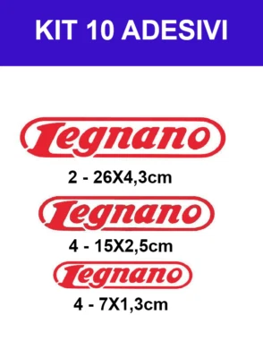KIT 10 ADESIVI VENILE sticker PRESPAZIATI BICI LEGNANO
