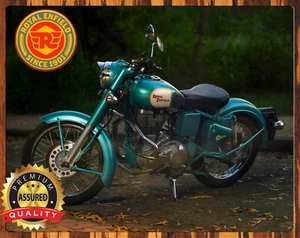 Royal Enfield - Motorcycles - Since 1901 - Restored - Rare - Metal Sign 11 x 14 - Picture 1 of 4
