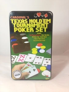 Cardinal's Texas Hold Em Tournament Poker Set used condition - Picture 1 of 2