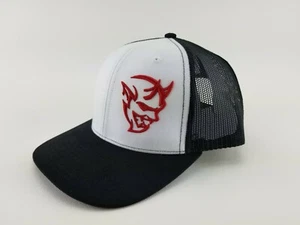Dodge Challenger Demon Trucker hat Dodge Demon racing cap tri color Richardson - Picture 1 of 7