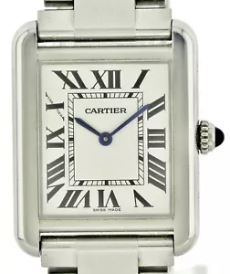 CARTIER Tank Solo Unisex-Damenuhr Ref. 3170 Edelstahl Quarz Box Papiere 03/20218 - Bild 1 von 10