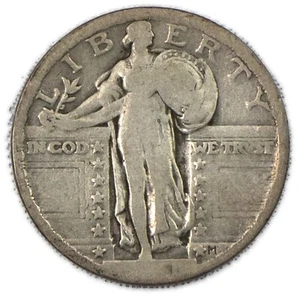 1921-P Philadelphia Good GD G/VG+ Standing Liberty Silver Quarter 25C - Picture 1 of 3
