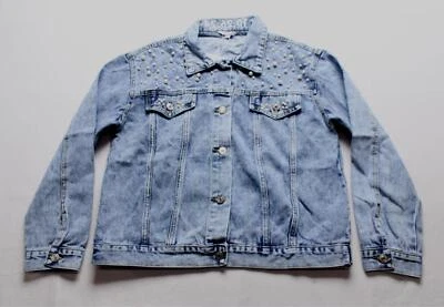 Chaqueta vaquera para mujer Confetti Avenue X Miss to Mrs detalle perla BE5 azul mediana Foto 1 de 4