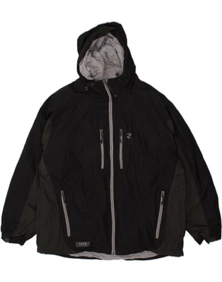 IZOD Womens Hooded Windbreaker Jacket UK 18 XL Black Colourblock Polyester BF01 - Image 1 of 3