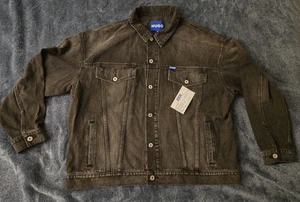 Hugo Boss Button Down Denim Windbreaker Jacket Size M - Picture 1 of 12