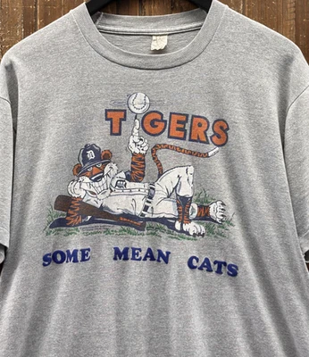 Detroit Tigers Vintage 1984 Some Mean Cats 1 reprint Unisex Shirt AN59515 - Image 1 of 2