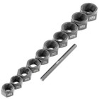 Schraubenausdreher Muttern Linksdreher Linksausdreher Satz 9 - 19 mm EXTRA Flach