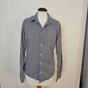 Camisa Frank & Eileen Abotonada Azul Guinga Cuadros Para Mujer Talla S - Imagen 1 de 7