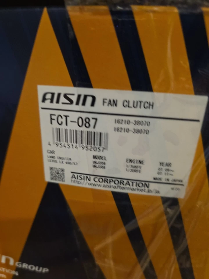 Embreagem do ventilador de refrigeração do motor FCT-087 - Compatível com Lexus LX570 Toyota selecionado  - Imagem 1 de 4