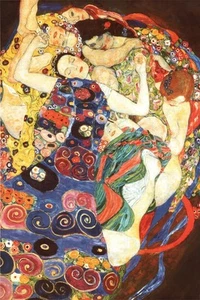 Die Jungfrauen von Gustav Klimt - Kunstposter 24 x 36 cm - Bild 1 von 1